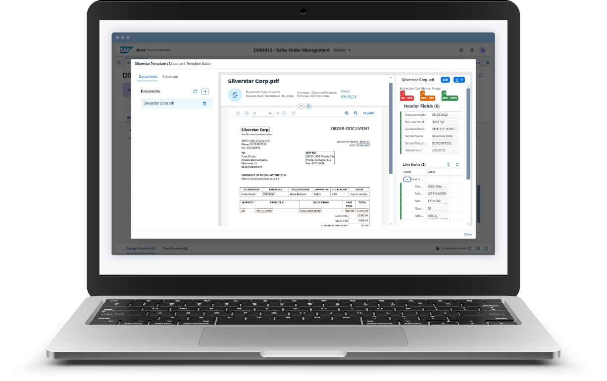 Intelligent automation with embedded AI